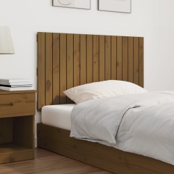 Tête de lit murale Marron miel 108x3x60 cm Bois massif de pin 