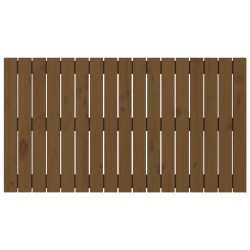 Tête de lit murale Marron miel 108x3x60 cm Bois massif de pin 