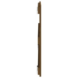 Tête de lit murale Marron miel 108x3x60 cm Bois massif de pin 
