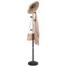 Porte-manteau noir 177 cm fer enduit de poudre 