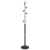 Porte-manteau noir 177 cm fer enduit de poudre 
