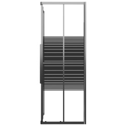 Cabine de douche à rayures ESG 80x70x180 cm Noir 