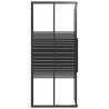 Cabine de douche à rayures ESG 80x70x180 cm Noir 