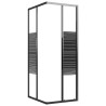 Cabine de douche à rayures ESG 80x70x180 cm Noir 