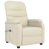 Fauteuil inclinable électrique Crème Similicuir 