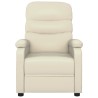 Fauteuil inclinable électrique Crème Similicuir 