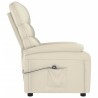 Fauteuil inclinable électrique Crème Similicuir 