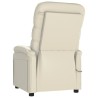 Fauteuil inclinable électrique Crème Similicuir 