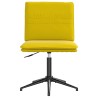 Chaises à manger lot de 4 jaune velours 