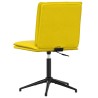 Chaises à manger lot de 4 jaune velours 