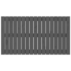 Tête de lit murale Gris 108x3x60 cm Bois massif de pin 