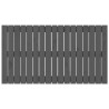 Tête de lit murale Gris 108x3x60 cm Bois massif de pin 