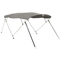 Toit bimini à 4 arceaux parois latérales 243x(185-198)x137 cm 