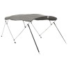 Toit bimini à 4 arceaux parois latérales 243x(185-198)x137 cm 