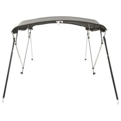 Toit bimini à 4 arceaux parois latérales 243x(185-198)x137 cm 