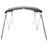Toit bimini à 4 arceaux parois latérales 243x(185-198)x137 cm 