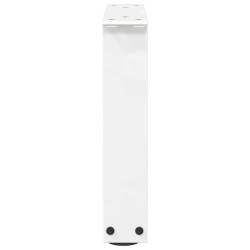 Pieds de table basse en forme de V, 2 pièces, blanc, 30 x (30-31,3) cm, acier 