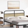 Tête de lit chêne sonoma 150 cm acier et bois d'ingénierie 