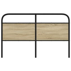 Tête de lit chêne sonoma 150 cm acier et bois d'ingénierie 