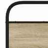 Tête de lit chêne sonoma 150 cm acier et bois d'ingénierie 