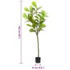 Ficus artificiel 48 feuilles 165 cm vert 