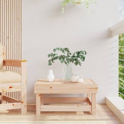 Repose-pied de jardin bois de pin massif 