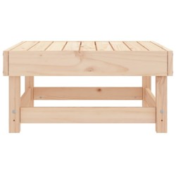Repose-pied de jardin bois de pin massif 