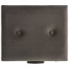 Tabourets de rangement lot de 3 Gris Velours 