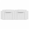 Coussin de tête de lit blanc 140 cm similicuir 