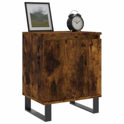 Tables de chevet 2 pcs chêne fumé 40x30x50 cm bois d'ingénierie 