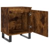 Tables de chevet 2 pcs chêne fumé 40x30x50 cm bois d'ingénierie 