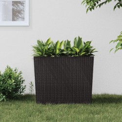 Jardinière et intérieur amovible marron 12 /44 L rotin PP 