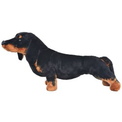 Jouet en peluche Chien de race Dachshund Noir XXL 