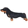 Jouet en peluche Chien de race Dachshund Noir XXL 
