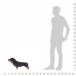 Jouet en peluche Chien de race Dachshund Noir XXL 