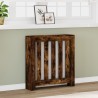 Cache-radiateur chêne fumé 78x20x82 cm bois d'ingénierie 