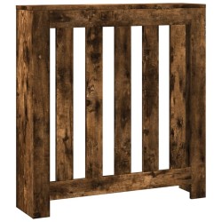 Cache-radiateur chêne fumé 78x20x82 cm bois d'ingénierie 
