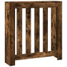 Cache-radiateur chêne fumé 78x20x82 cm bois d'ingénierie 