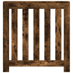 Cache-radiateur chêne fumé 78x20x82 cm bois d'ingénierie 