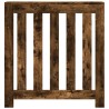 Cache-radiateur chêne fumé 78x20x82 cm bois d'ingénierie 