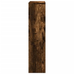Cache-radiateur chêne fumé 78x20x82 cm bois d'ingénierie 