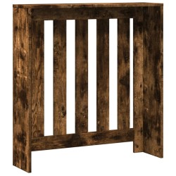 Cache-radiateur chêne fumé 78x20x82 cm bois d'ingénierie 