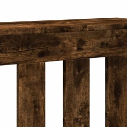 Cache-radiateur chêne fumé 78x20x82 cm bois d'ingénierie 