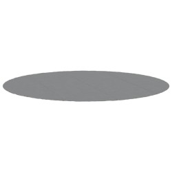 Bâche de piscine gris clair Ø500 cm géotextile polyester 