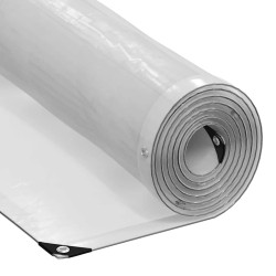 Bâche transparente avec œillets 3x10 m polyéthylène 