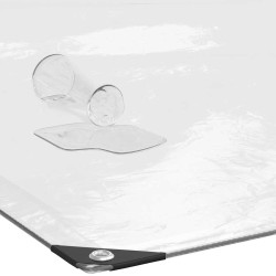 Bâche transparente avec œillets 3x10 m polyéthylène 