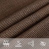 Voile d'ombrage 160 g/m² trapèze marron 4/5x4 m PEHD 