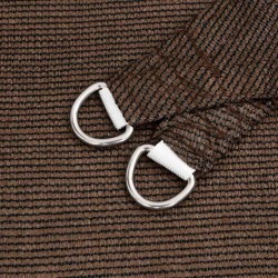 Voile d'ombrage 160 g/m² trapèze marron 4/5x4 m PEHD 