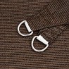 Voile d'ombrage 160 g/m² trapèze marron 4/5x4 m PEHD 