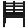 Chaises de jardin lot de 2 noir 61,5x53x71cm bois de pin massif 